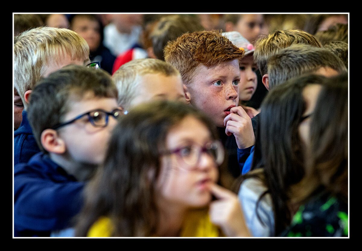 Pupils in Assembly